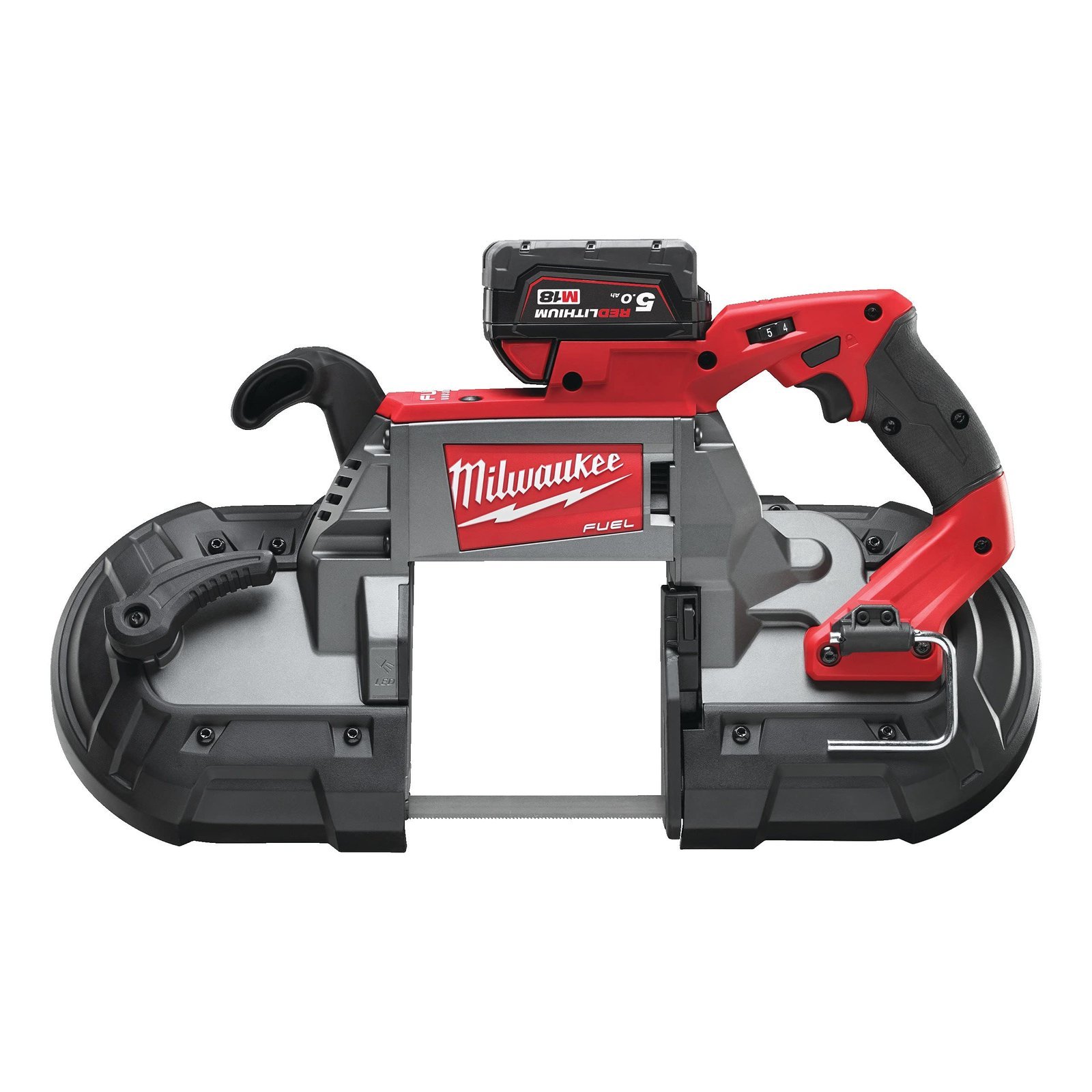 Milwaukee M18 CBS125-502C Fuel™ Deep Cut Bandsaw 18V with 2 x 5.0Ah Li-ion Batteries