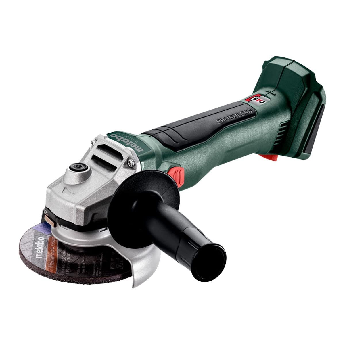 Metabo Cordless Angle Grinder W 18 LTX 7-125 (Without Battery, 18 V, Disc Diameter 125 mm, Idle Speed 8500 min⁻¹, Two-Handle) 602371850