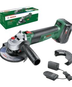 Bosch Home and Garden Cordless Small Angle Grinder, Universal Grind 18V-75 (for Grinding, Cutting, Brushing, and Sanding of Various Materials; 18 Volt System; 115mm Diameter; 1x 4.0Ah Battery and Charger)