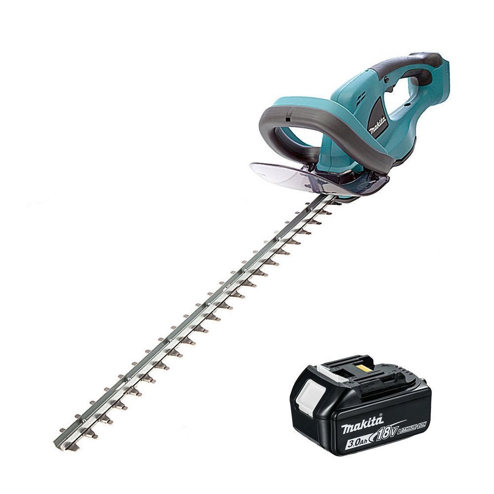 Makita DUH523 18V Cordless Li-ion Hedge Trimmer 52cm/20.5" with 2 x 3Ah Batteries