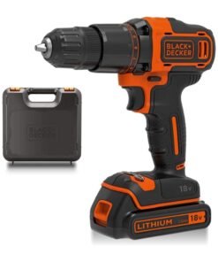 BLACK+DECKER 18V Cordless 2-Gear Combi Hammer Drill Kit